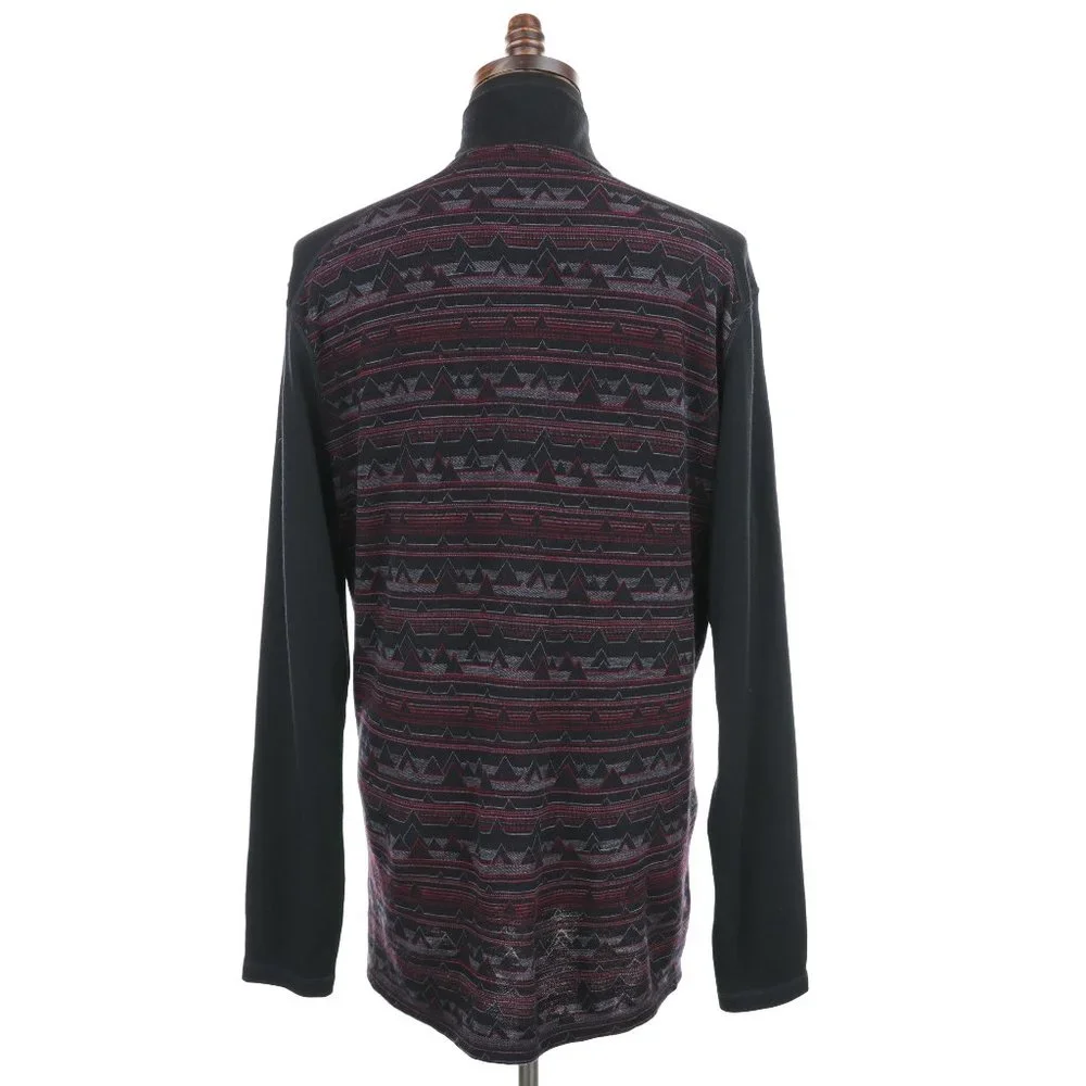 Smartwool Merino 250 Baselayer 1/4 Zip Shirt Sweater Men's XL Black/Red - Picture 8 of 11